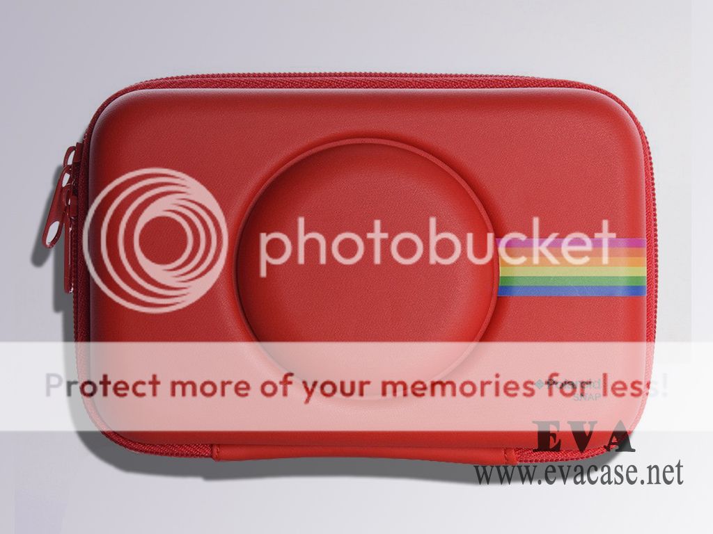 Hard Shell EVA polaroid camera snap case in red color