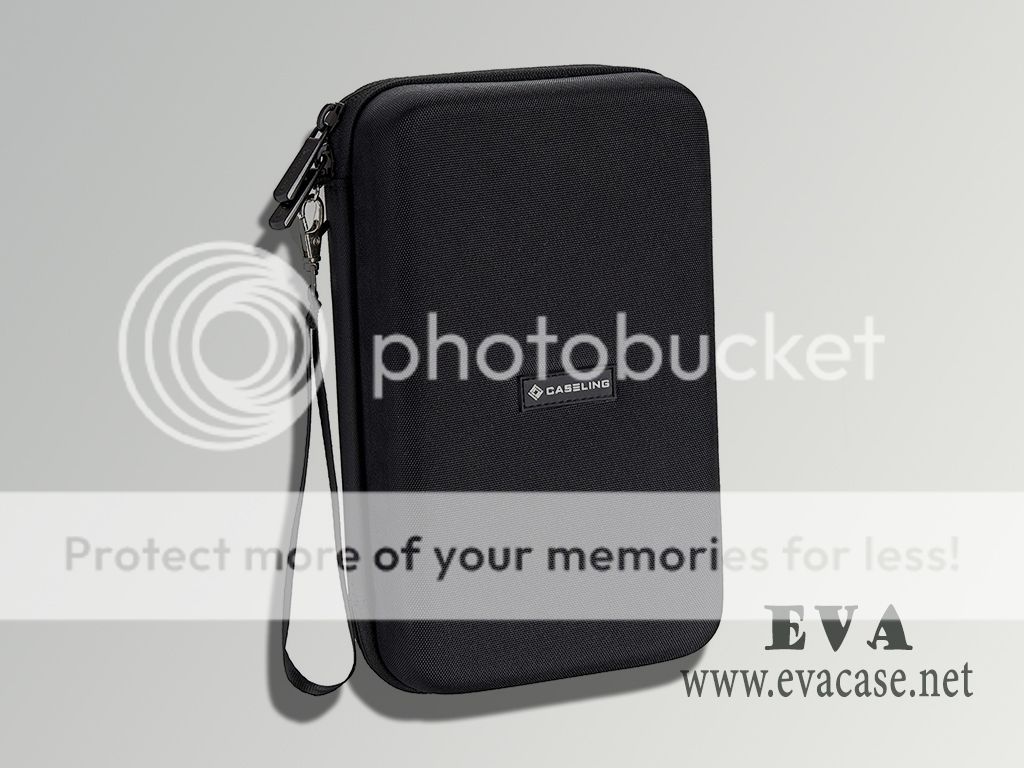 Custom electronics accessories travel organizer Case Bag pouch in black